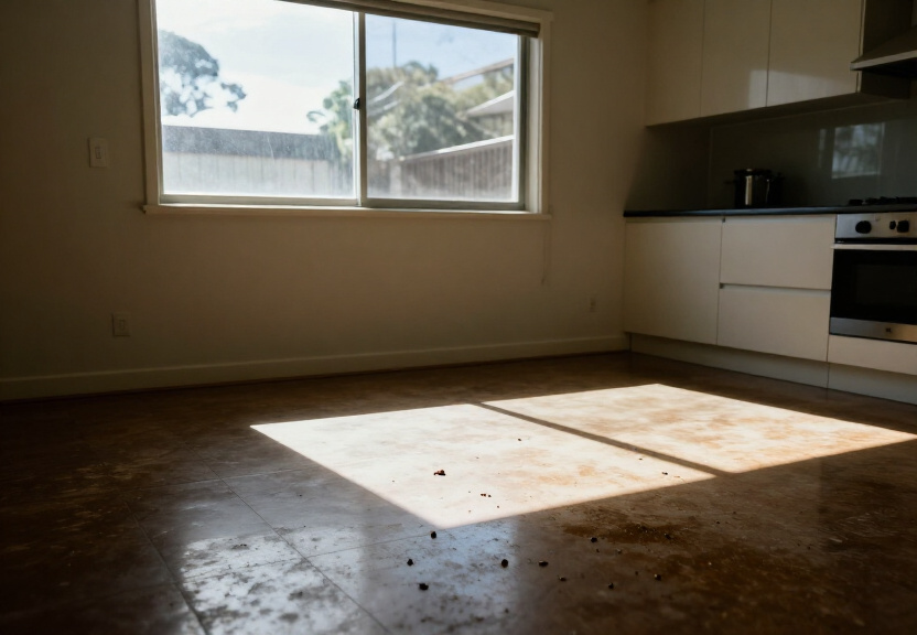 Ant infestation in a Ropes Crossing kitchen before treatment